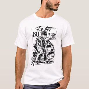 60. Geburtstag Männer Motorradfahrer Biker T-Shirt