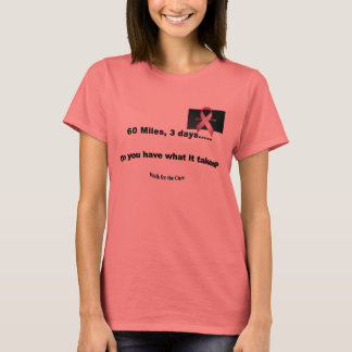 60 Miles Over 3 Days - Customised T-Shirt