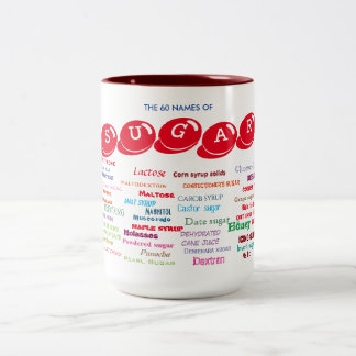 60 Names of Sugar Two-Tone Coffee Mug