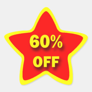 60% OFF Star Stickers