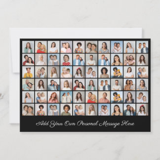 60 Photo Collage Add Your Own Greeting Card