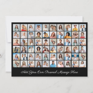 60 Photo Collage Add Your Own Greeting Card