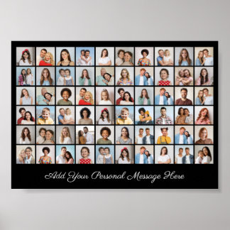 60 Photo Collage Add Your Own Greeting Poster