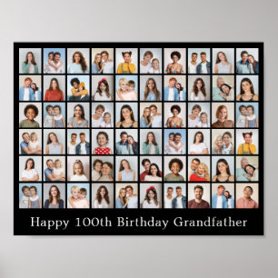 60 Photo Collage Add Your Own Greeting Poster