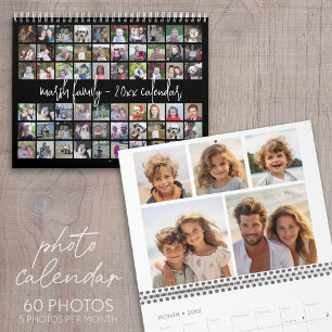 60 Photo - Custom Modern Family Template - 2023 Calendar