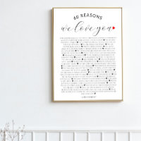 60 reasons why we love you 80th 60th birthday 40th