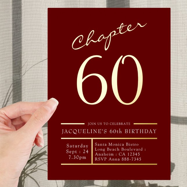 60 Red 60th Birthday Party Gold (Creator Uploaded)