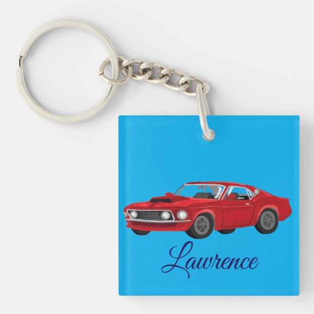 60´s muscle car key ring (Front)