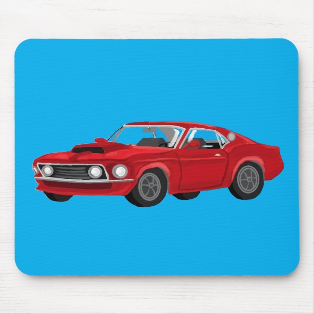 60´s muscle car mouse mat (Front)