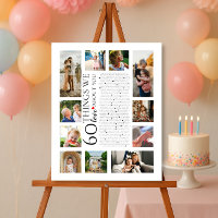 60 things we love about you birthday photo collage