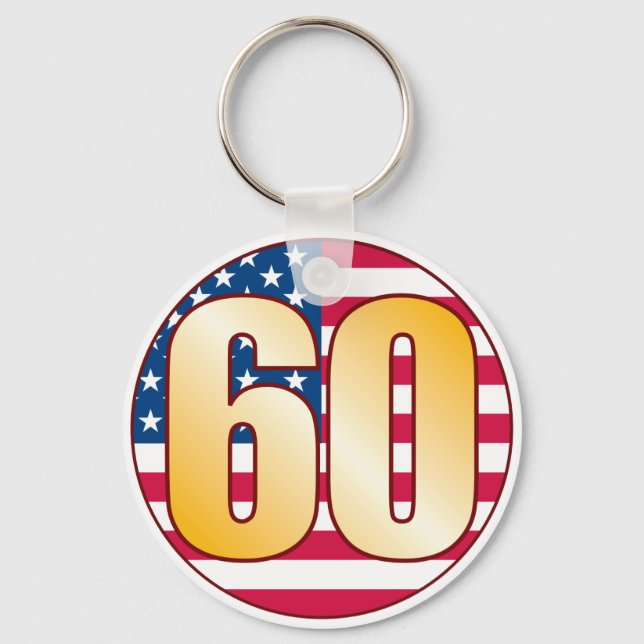 60 USA Gold Key Ring (Front)
