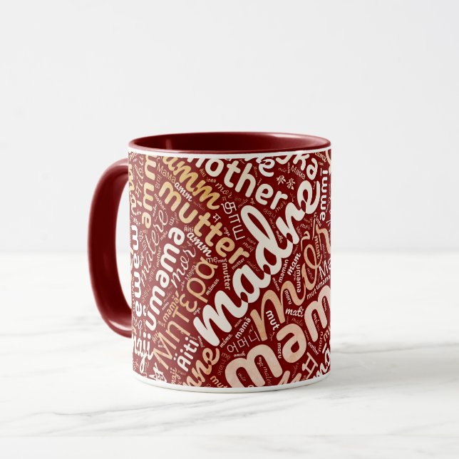 60 Words for 'Mother' in Different Languages Mug (Front Left)