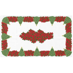 60" X 104" Christmas Tablecloth