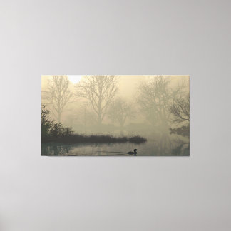 60" x 40" Canvas Art with "Foggy Dawn" image