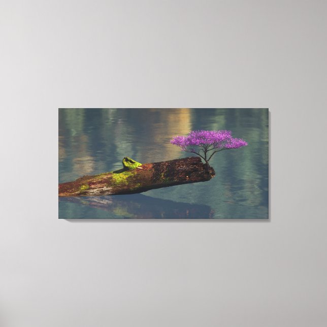 60" x 40" paper poster with "Rebirth" image Canvas Print (Front)