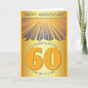 60 Year 12 Step Recovery Anniversary Customized Card