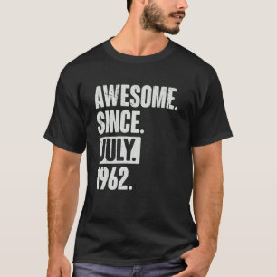 60 Year Old 60th Birthday   Awesome Since July 196 T-Shirt