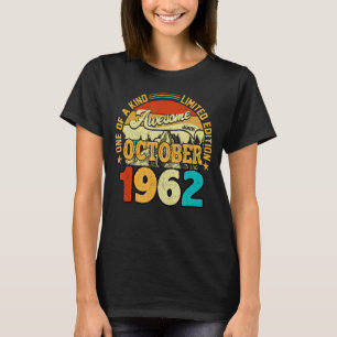 60 Year Old  Awesome Since October 1962 60th Birth T-Shirt