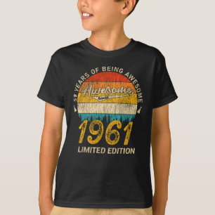 60 Year Old Bday 1961 Awesome Since 60th Birthday T-Shirt