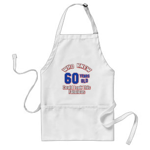 60 year old birthday designs standard apron