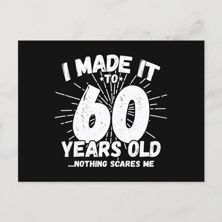 60 Year Old Birthday - Funny 60th Birthday Meme Postcard | Zazzle 60 Year Old Birthday - Funny 60th Birthday Meme Postcard | Zazzle