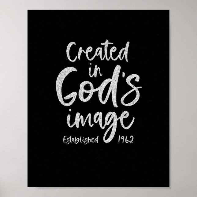 60 Year Old Christian Jesus 1962 60th Birthday Poster (Front)