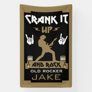 60 Year Old Rockers Birthday Banner