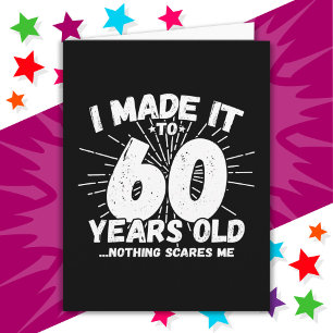 60 Year Old Sarcastic Meme Funny 60th Birthday Card