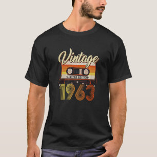 60 Year Old  Vintage 1963 60th Birthday Cassette T T-Shirt