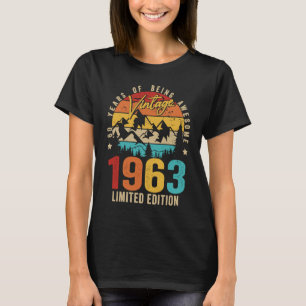 60 Year Old Vintage Awesome Since 1963 T-Shirt