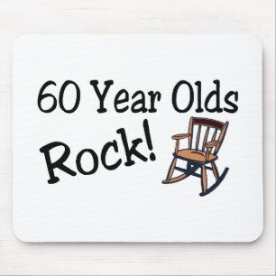 60 Year Olds Rock (Rocking Chair) Mouse Mat
