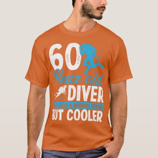 60 Year Scuba Diving Diver Snorkel 60 Birthday T-Shirt