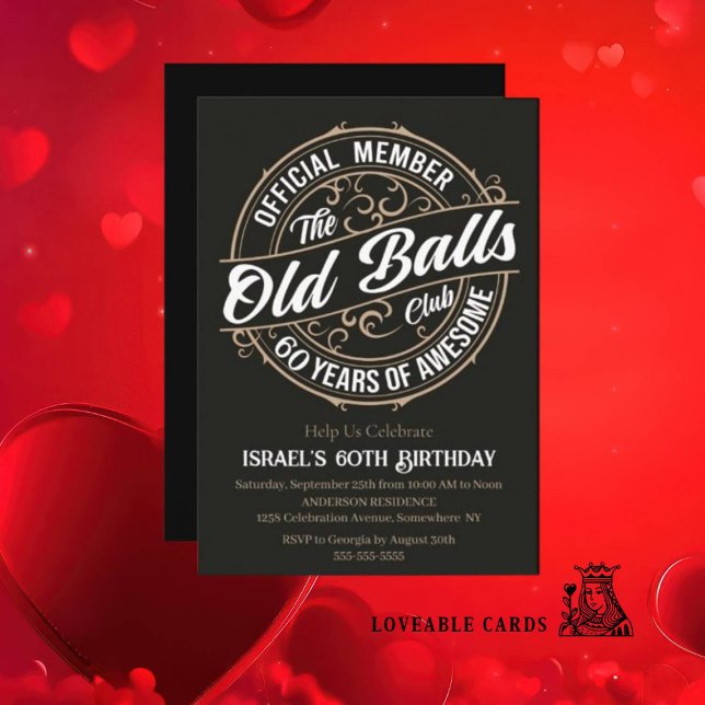 60 Years  Birthday Invitation (Amazing 60 Years Birthday Invitation Ideas You’ll Love!)