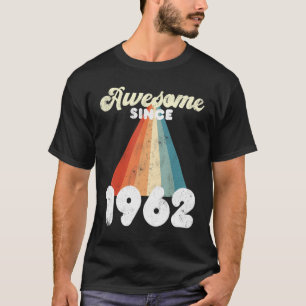 60 Years Old Awesome Since 1962 60th Birthday Men  T-Shirt