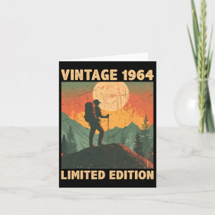 60 Years Old Gift Vintage 1965 Hiking Lover 60th B Card