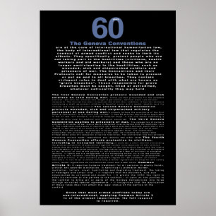 60 years, the Geneva Convention Poster