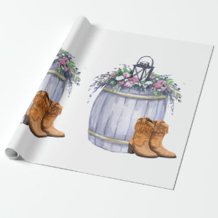 60lb Wrapping Paper Roll Summer Country Wedding Ru