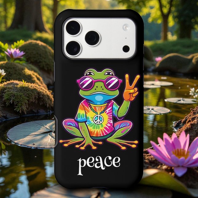 60s 70s Hippy Hippie Peace Frog (Creator Uploaded)