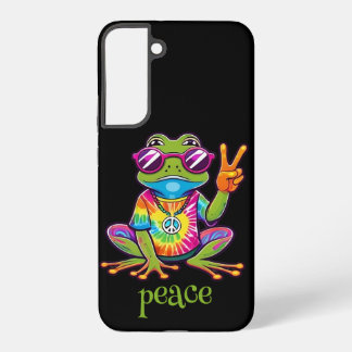 60s 70s Hippy Hippie Peace Frog Samsung Galaxy Case
