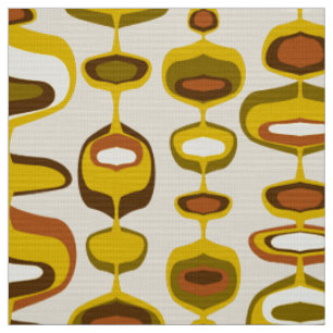 60s 70s mod retro fabric pattern