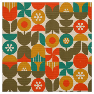 60s 70s nostalgic retro fabric