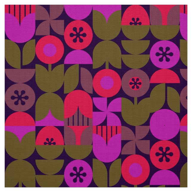 60s 70s nostalgic retro fabric (Swatch)