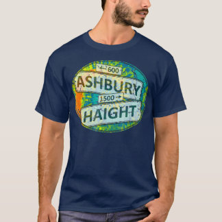 60s 70s Retro Flower Power  Haight Ashbury Signs T-Shirt