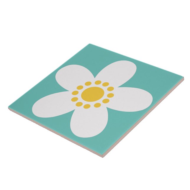 60s 70s retro flower tile (Side)