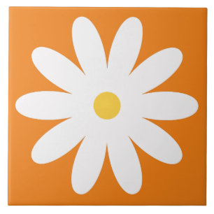 60s 70s retro flower tile