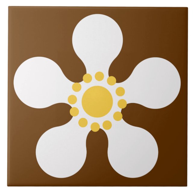 60s 70s retro flower tile (Front)