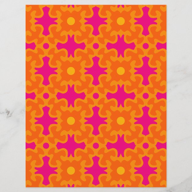 60s 70s retro mod paper print (Front)