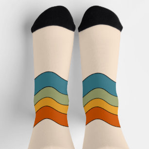 60s 70s Retro stripes Socks