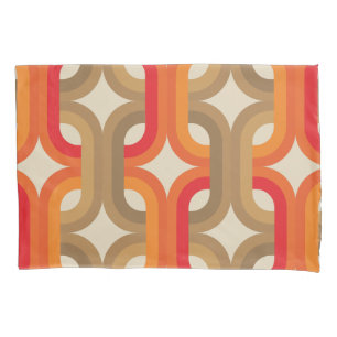 60s 70s retro style sleek pillow cases
