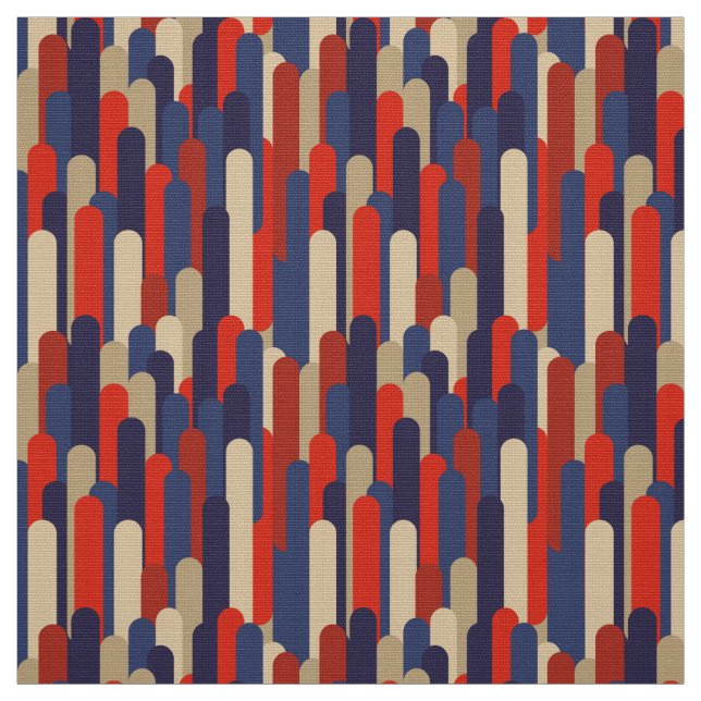 60s 70s retro vintage styled fabric (Swatch)